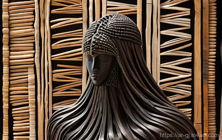 자연 형태에서 영감을 받은 조각품 제작 - **Ocean's Embrace: A Stone and Glass Symphony**
    *   **Subject**: An elegant and abstract sculptu...