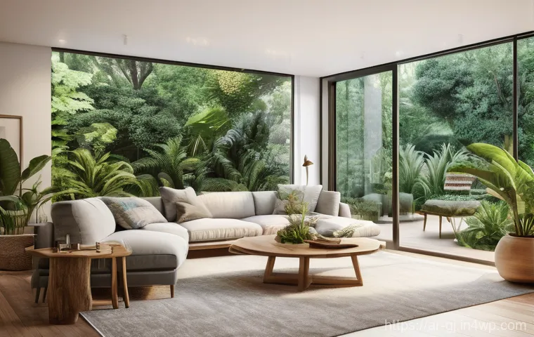 자연 형태 디자인의 기초 이론 - Here are three detailed image prompts in English, designed to align with biophilic principles and re...