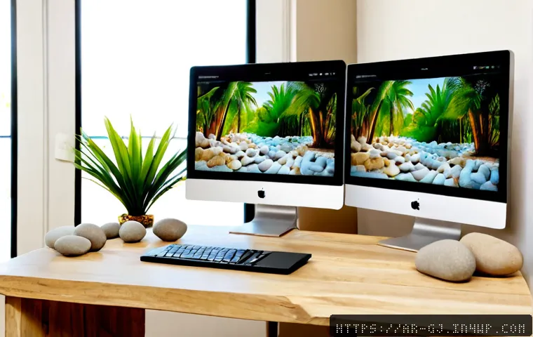Home 11 자연 형태를 활용한 웹 디자인 아이디어 - Photorealistic Arab web designer in a bright modern studio in Dubai, arranging smooth river stones, ...